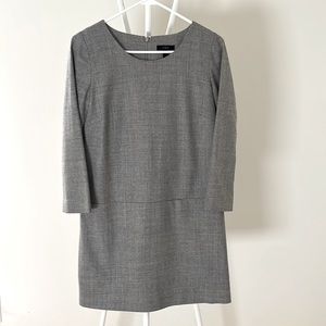 J Crew Gray Wool Shift Dress